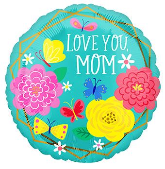 Love You Mom Balloon - 5-Pack - Image 1