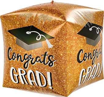 Graduation Balloon 3-Pack - Congrats Grad Sparkle - Image 1