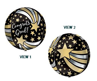 Congrats Grad Balloons - 3-Pack - Image 1