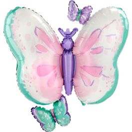 Butterfly Foil Balloon 29 Inch - Large Shape Party Decor - Image 1