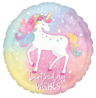 Enchanted Unicorn Balloons - 5-Pack - Image 1