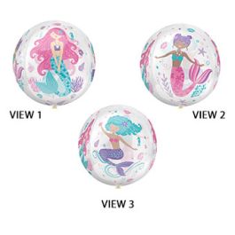 Mermaid ORBZ Balloon 16 Inch Shimmering Film - Image 1
