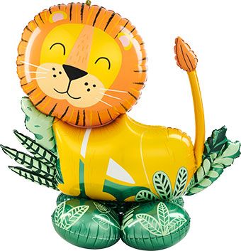 Lion Balloon 45 Inch Foil - Safari Birthday Party - Image 1