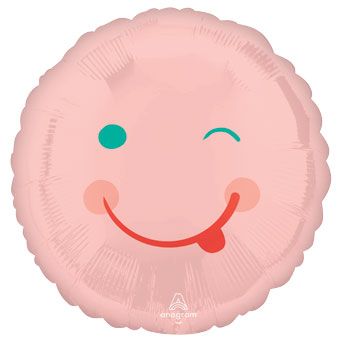 Pink Smiles Balloons - 5-Pack - Image 1
