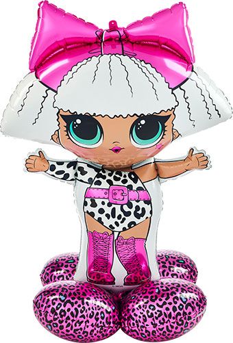 LOL Glam Diva Balloon 47" Foil - Birthday Party - Image 1