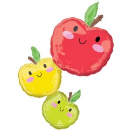 Apple Foil Balloons Set - Large Novelty Decor - Image 1