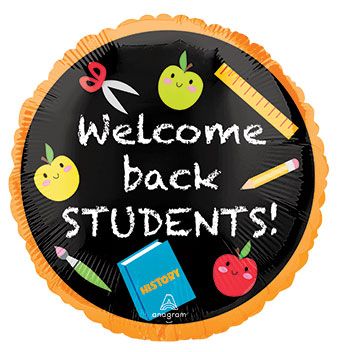 Welcome Back Students Balloon - 5-Pack - Image 1