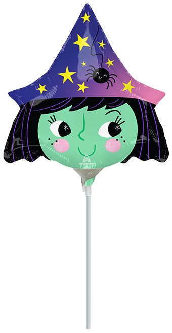 Halloween Witch Balloons - 5-Pack - Image 1