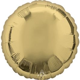 White Gold Foil Balloon 18 Inch Round - Party Decoration - Image 1