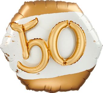 Golden Age 50 Balloon 30 Inch - Party Supplies - Image 1
