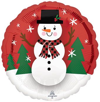 Snowman Balloon 18 Inch - 5-Pack - Image 1
