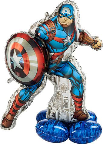 Captain America Balloon 58" Foil - Marvel Superhero Party - Image 1