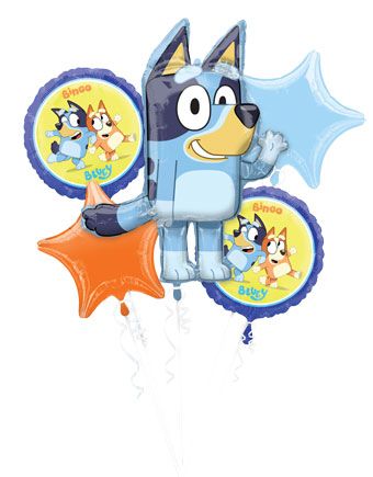 Bluey Balloon Bouquet - Kids Birthday Party - Image 1