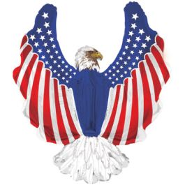 Patriotic Eagle Foil Balloon 36 Inch - Image 1