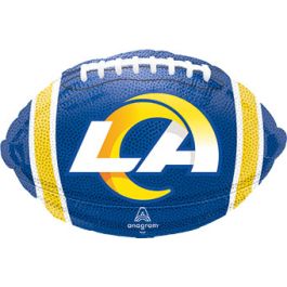 Los Angeles Rams Football Foil Balloon 18 Inch - Image 1
