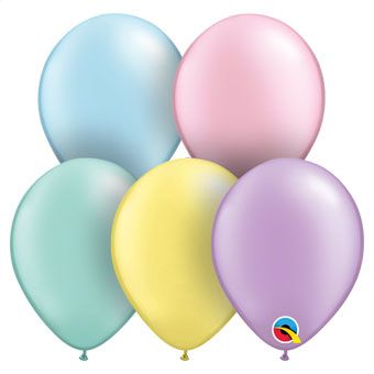 Pastel Pearl Balloons - 5 Colors, 100 Count - Image 1