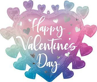 Valentine's Day Heart Balloon - 3-Pack - Image 1