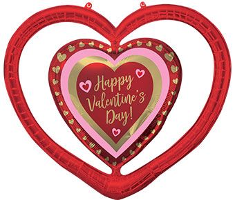 Valentine's Day Heart Balloon - 3-Pack - Image 1