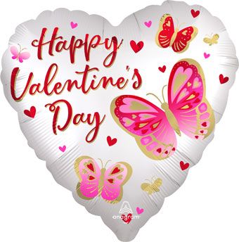 Valentine's Day Butterflies Balloon - 5-Pack - Image 1
