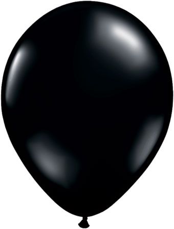Black Latex Balloons 100ct - Party Supplies - Image 1