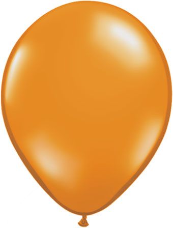 Mandarin Orange Latex Balloons - Bag of 100 - Image 1