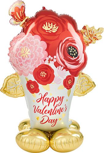 Valentine's Day Flower Balloon 53" - Party Supplies - Image 1