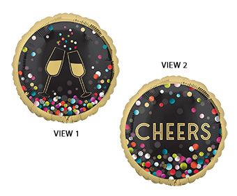 Cheers Balloon 18 Inch Foil - 5-Pack - Image 1