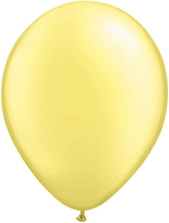 Pearl Lemon Chiffon Balloons 50ct - Party Supplies - Image 1