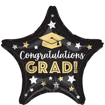 Graduation Star Balloon - 5-Pack - Image 1