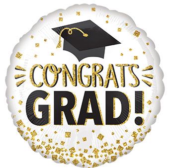 Congrats Grad Balloon - 5-Pack - Image 1