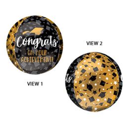 Congrats Achievement Foil Balloon 16 Inch Graduation - Image 1