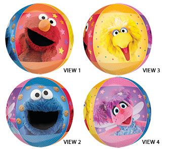 Sesame Street Balloons - 3-Pack - Image 1
