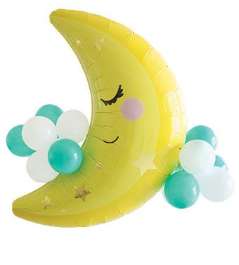 Cute Moon Balloon 33" - Party Supplies - Image 1