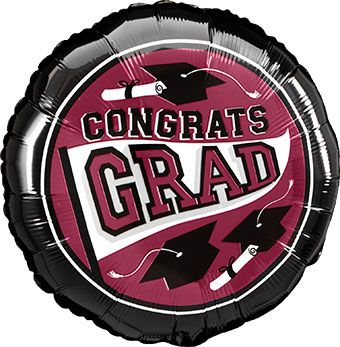 Congrats Grad Balloon - 5-Pack - Image 1