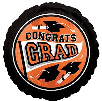 Congrats Grad Balloons - 5-Pack - Image 1