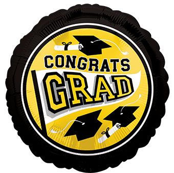 Congrats Grad Balloons - 5-Pack - Image 1