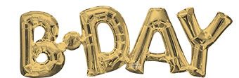 Birthday Balloon 5-Pack - Gold Foil - Image 1