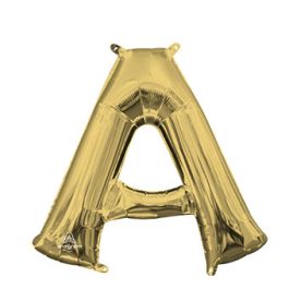 Gold Foil Letter A Balloon | Initial Balloons - Image 1