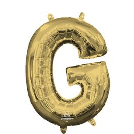 White Gold Letter G Foil Balloon - 18 Inch - Image 1