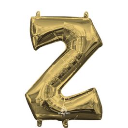 White Gold Letter Z Foil Balloon - 18 Inch - Image 1