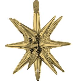 White Gold Magic Star Cluster Balloon 20 Inch - Image 1