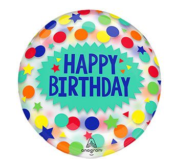 Dots & Stars Balloons - 3-Pack 18" - Image 1