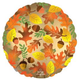 18 Inch Fall Leaves Foil Balloon - Autumn Decor - Image 1