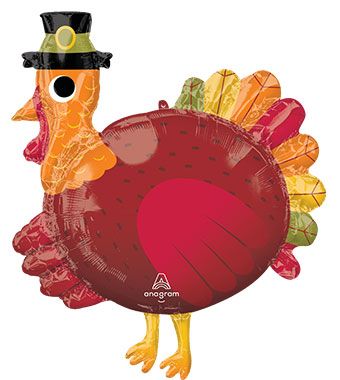 Pilgrim Turkey Balloon - 3-Pack - Image 1