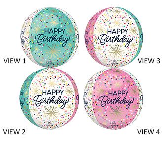 Happy Birthday Balloons - 3-Pack - Image 1