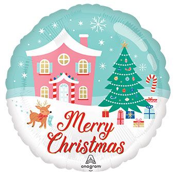 Merry Christmas Balloon - 5-Pack - Image 1