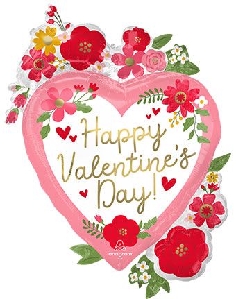 Valentine's Day Heart Balloon - 3-Pack - Image 1