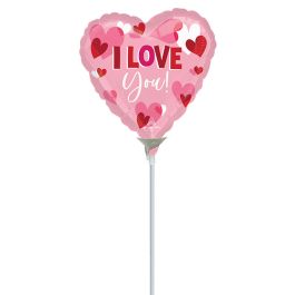 I Love You Heart Balloon 4 Inch - 5-Pack - Image 1