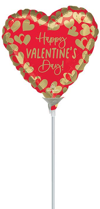 Valentine's Day Heart Balloon - 5-Pack - Image 1