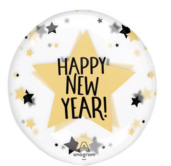 Happy New Year Balloon - 5-Pack - Image 1